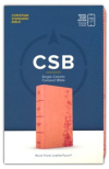 CSB Single Column Compact Bible, Digital Study Edition - Leathertouch Blush